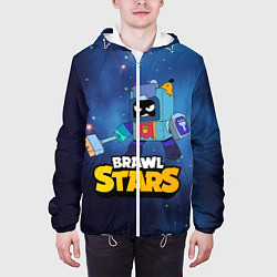 Куртка с капюшоном мужская Ash Brawl Stars Эш, цвет: 3D-белый — фото 2