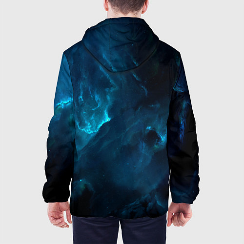 Мужская куртка Котик Космонавт / 3D-Белый – фото 4