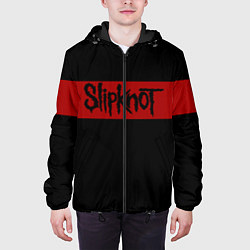 Куртка с капюшоном мужская Полосатый Slipknot, цвет: 3D-черный — фото 2