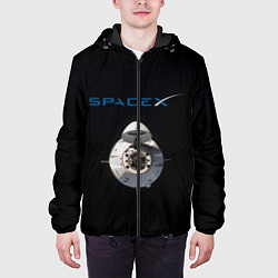 Куртка с капюшоном мужская SpaceX Dragon 2, цвет: 3D-черный — фото 2