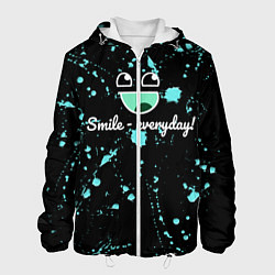Куртка с капюшоном мужская Smile Evereday - Улыбайся !, цвет: 3D-белый