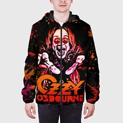 Куртка с капюшоном мужская Ozzy Osbourne, цвет: 3D-черный — фото 2