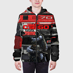 Куртка с капюшоном мужская Skin agressor cs go, цвет: 3D-черный — фото 2