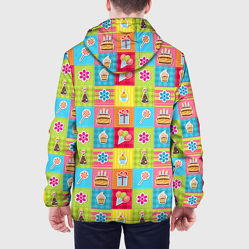 Мужская куртка День Рождения / 3D-Белый – фото 4