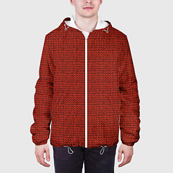 Куртка с капюшоном мужская Красная вязь, цвет: 3D-белый — фото 2