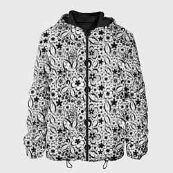 Мужская куртка Черное кружево цветочное
