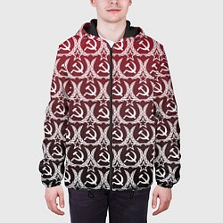Куртка с капюшоном мужская Love СССР, цвет: 3D-черный — фото 2