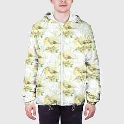 Куртка с капюшоном мужская Маленькие птички, цвет: 3D-белый — фото 2