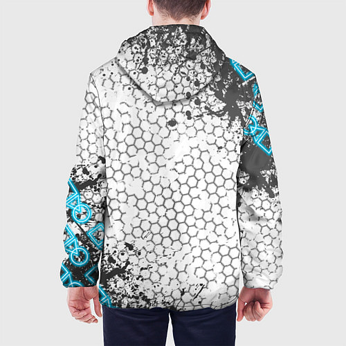 Мужская куртка Игра в кальмара / 3D-Черный – фото 4
