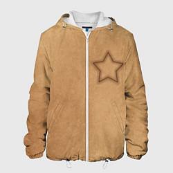 Куртка с капюшоном мужская Звезда Игра в кальмара, цвет: 3D-белый