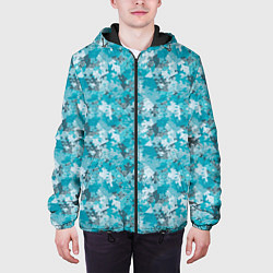 Куртка с капюшоном мужская Снежный Дизайн, цвет: 3D-черный — фото 2