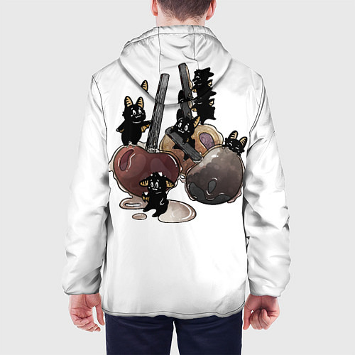 Мужская куртка Милашка в кормашке / 3D-Черный – фото 4