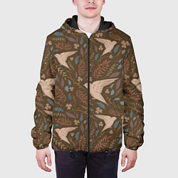 Куртка с капюшоном мужская Литой стриж, цвет: 3D-черный — фото 2
