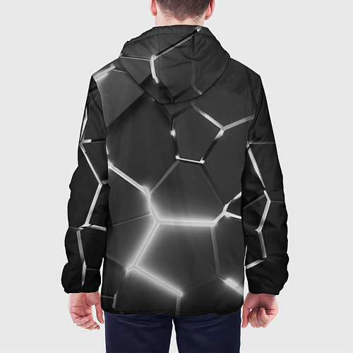 Мужская куртка AUDI GREY 3D ПЛИТЫ / 3D-Белый – фото 4