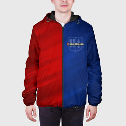 Куртка с капюшоном мужская Логотип Alpina, цвет: 3D-черный — фото 2