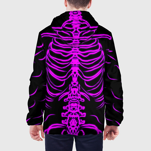 Мужская куртка Розовые кости / 3D-Черный – фото 4