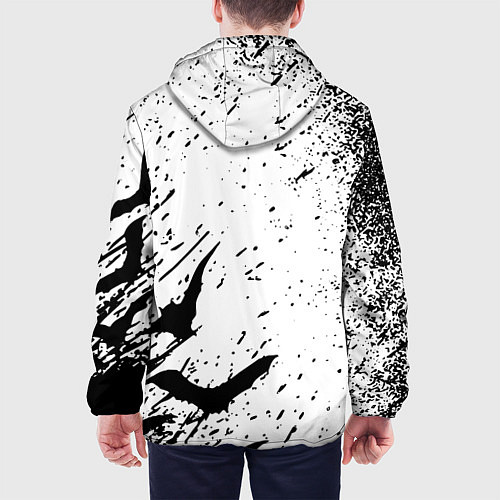 Мужская куртка Берсерк: Гранж / 3D-Белый – фото 4