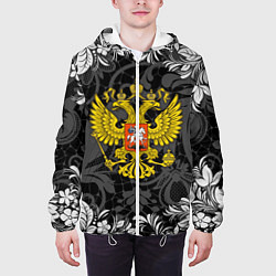 Куртка с капюшоном мужская Российская Федерация, цвет: 3D-белый — фото 2