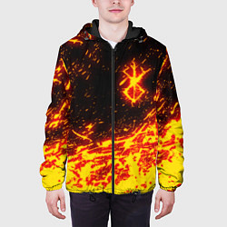 Куртка с капюшоном мужская БЕРСЕРК ОГНЕННОЕ КЛЕЙМО, цвет: 3D-черный — фото 2