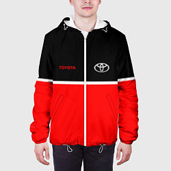 Куртка с капюшоном мужская Toyota Два цвета, цвет: 3D-белый — фото 2