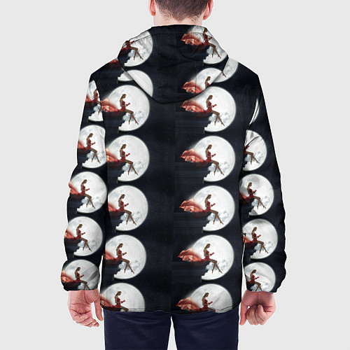 Мужская куртка Лунная девушка / 3D-Белый – фото 4