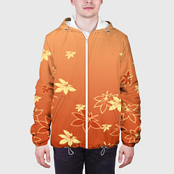 Куртка с капюшоном мужская КАДЗУХА KAZUHA КРАСНЫЙ КЛЕН, цвет: 3D-белый — фото 2