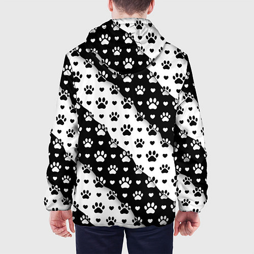 Мужская куртка Следы от Лап / 3D-Черный – фото 4