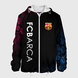 Куртка с капюшоном мужская FC BARCA CHEMPION, цвет: 3D-белый