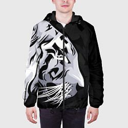 Куртка с капюшоном мужская 2022 Год тигра, цвет: 3D-черный — фото 2