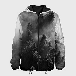 Куртка с капюшоном мужская МРАЧНЫЙ ЛЕС FOREST, цвет: 3D-черный