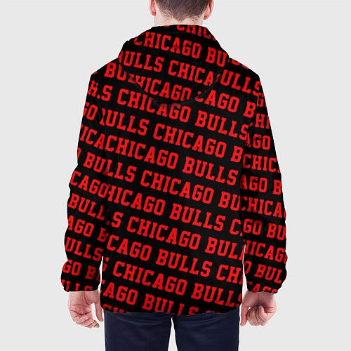 Мужская куртка Чикаго Буллз, Chicago Bulls / 3D-Черный – фото 4