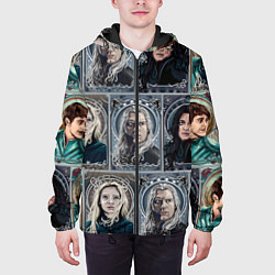Куртка с капюшоном мужская Ведьмак Сезон 2 Коллаж, цвет: 3D-черный — фото 2