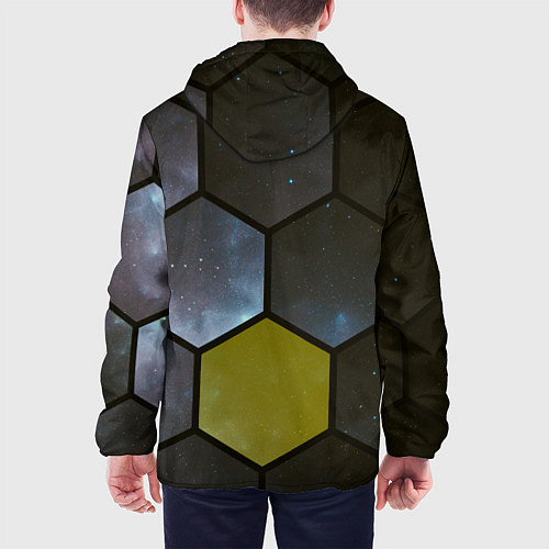 Мужская куртка JWST space cell theme / 3D-Белый – фото 4