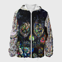 Куртка с капюшоном мужская Такаши Мураками художник Японии, цвет: 3D-белый