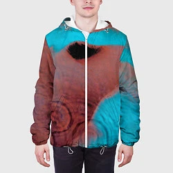 Куртка с капюшоном мужская Meddle - Pink Floyd, цвет: 3D-белый — фото 2