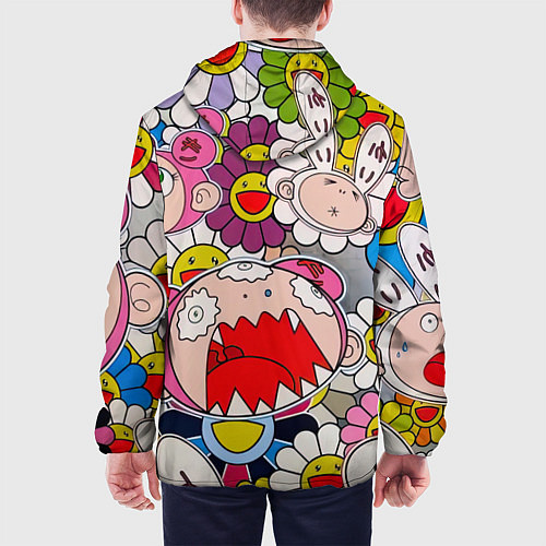 Мужская куртка Takashi Murakami кричащий арт / 3D-Белый – фото 4