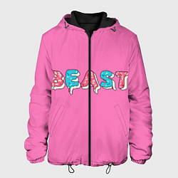 Куртка с капюшоном мужская Mr Beast Donut Pink edition, цвет: 3D-черный