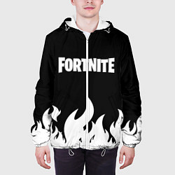 Куртка с капюшоном мужская Fortnite Огонь, цвет: 3D-белый — фото 2