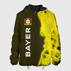 Куртка с капюшоном мужская БАЙЕР - Огонь Вертикально, цвет: 3D-черный