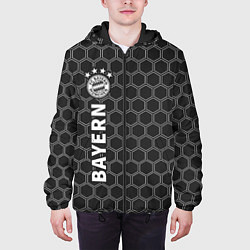 Куртка с капюшоном мужская БАВАРИЯ Соты По вертикали, цвет: 3D-черный — фото 2