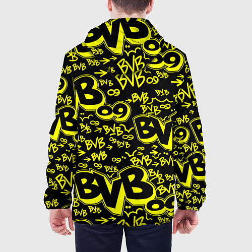 Мужская куртка BVB 09 - BORUSSIA Боруссия Дортмунд / 3D-Черный – фото 4