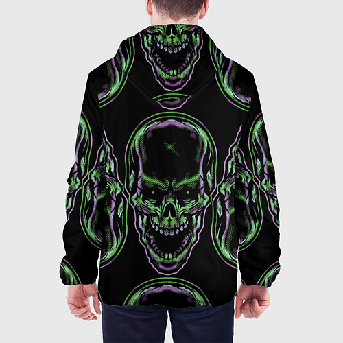 Мужская куртка Skulls vanguard pattern 2077 / 3D-Черный – фото 4