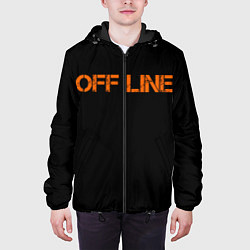 Куртка с капюшоном мужская Офлайнoffline, цвет: 3D-черный — фото 2