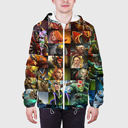 Куртка с капюшоном мужская HEROES DOTA 2 ПЕРСОНАЖИ ДОТА 2, цвет: 3D-белый — фото 2
