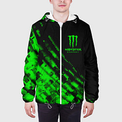 Куртка с капюшоном мужская Monster Energy Текстура, цвет: 3D-белый — фото 2
