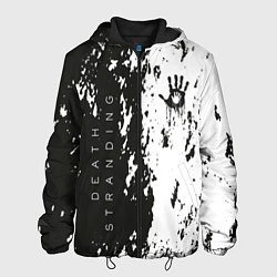 Куртка с капюшоном мужская Death Stranding Black & White, цвет: 3D-черный