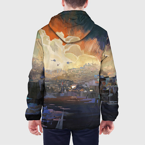 Мужская куртка Disco Elysium Harrier Du Bois / 3D-Черный – фото 4