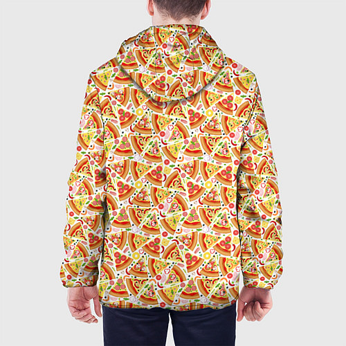 Мужская куртка Пицца Pizza / 3D-Белый – фото 4