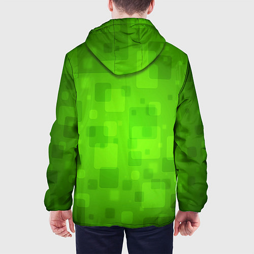 Мужская куртка Minecraft Logo Green / 3D-Черный – фото 4