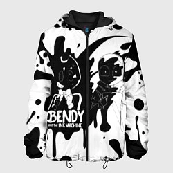 Куртка с капюшоном мужская BLACK AND WHITE BENDY, цвет: 3D-черный
